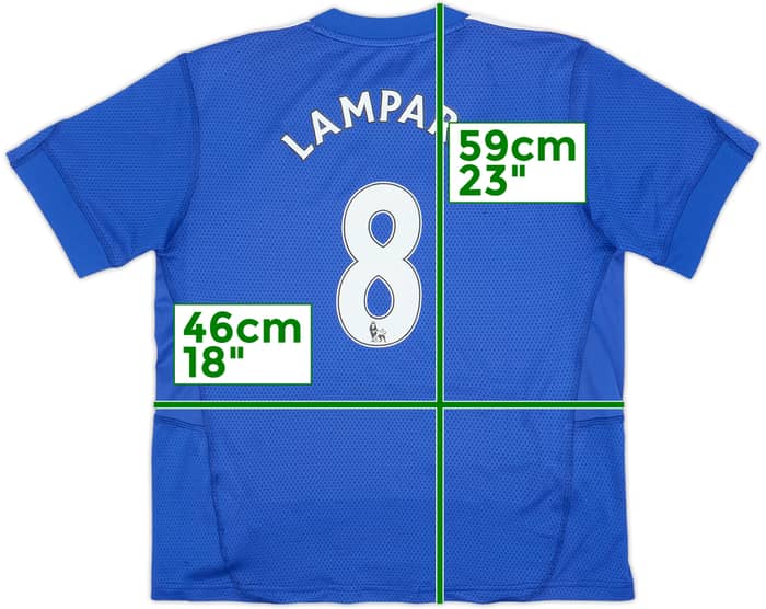 2009-10 Chelsea Home Shirt Lampard #8 - 6/10 - (M.Boys)