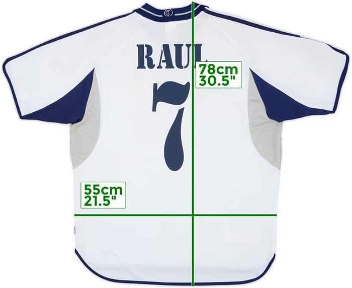 2000-01 Real Madrid Home Shirt Raul #7 - 6/10 - (L)