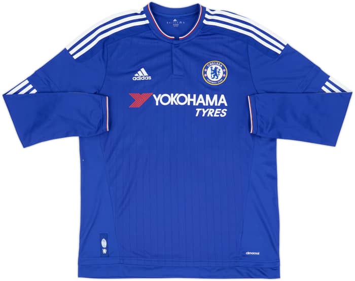 2015-16 Chelsea Home L/S Shirt Hazard #10 - 8/10 - (XL)