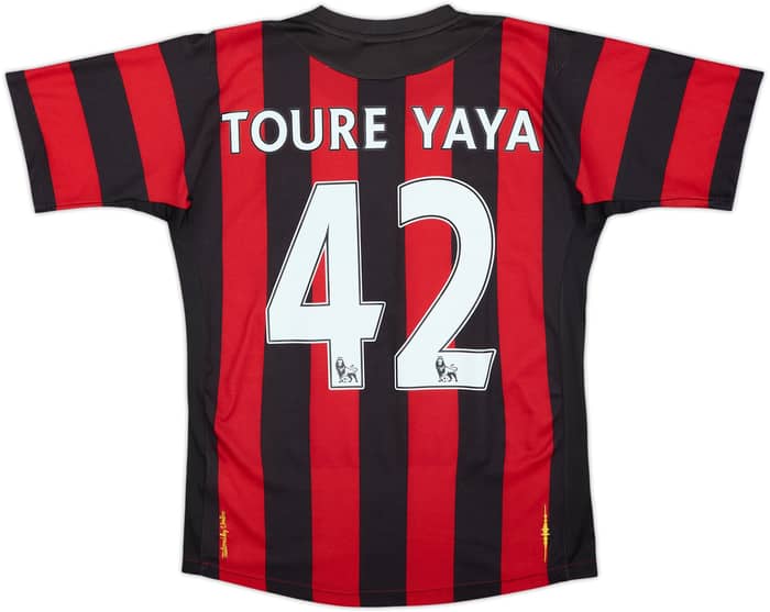 Camiseta de visitante del Manchester City 2011-12 Toure Yaya #42 - 6/10 - (XS)