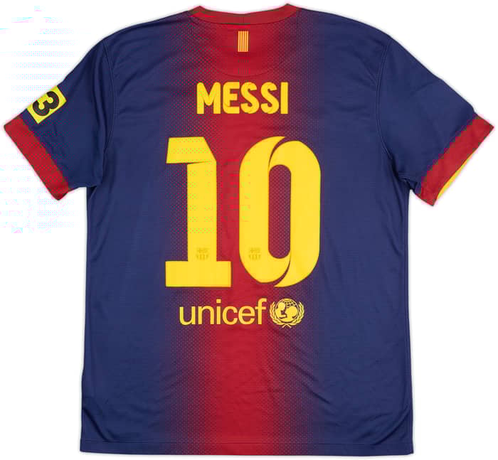 2012-13 Barcelona Home Shirt Messi #10 - 7/10 - (M)