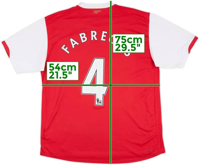 2006-08 Arsenal Home Shirt Fabregas #4 - 6/10 - (L)
