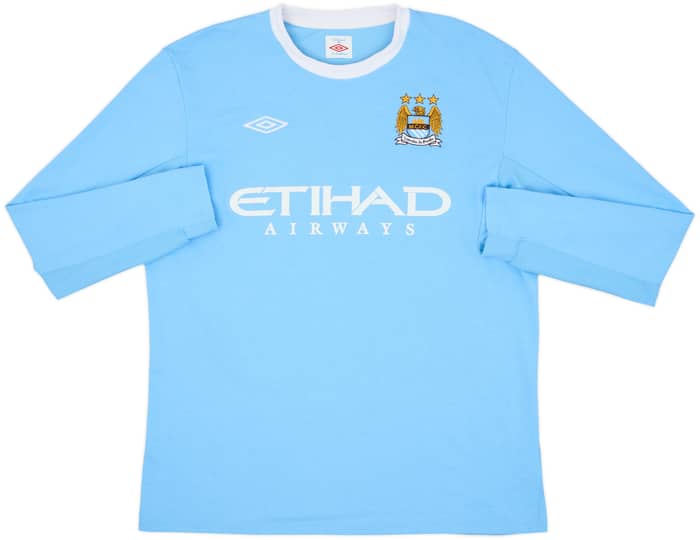 2009-10 Manchester City Home L/S Shirt Wright-Phillips #8 - 8/10 - (L)