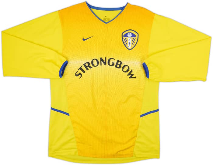 2002-03 Leeds United Away L/S Shirt Radebe #5 - 8/10 - (S)