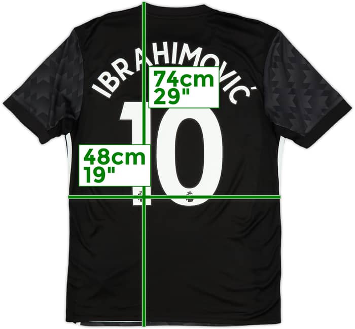 2017-18 Manchester United Away Shirt Ibrahimovic #10 - 6/10 - (S)