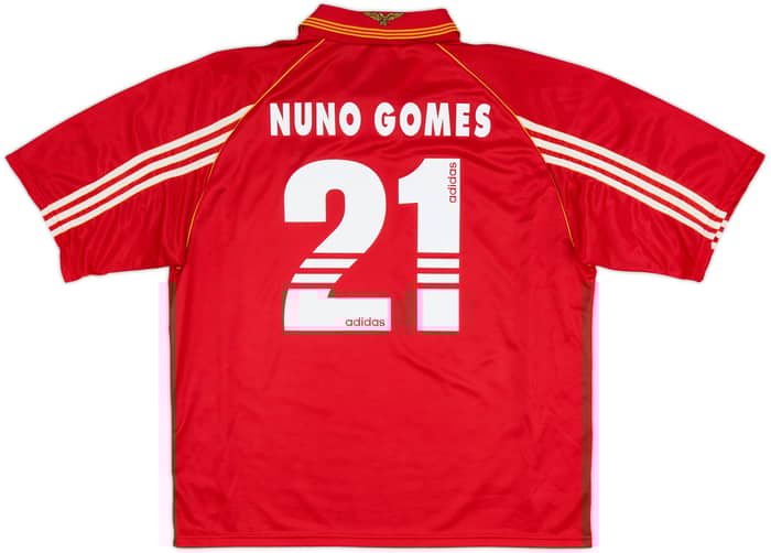 1998-99 Benfica Home Shirt Nuno Gomes #21 - 8/10 - (XL)