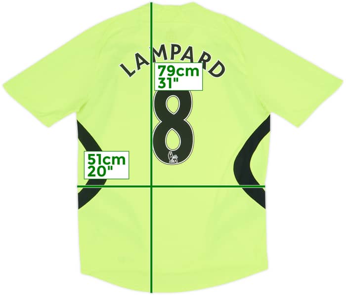 2007-08 Chelsea Away Shirt Lampard #8 - 7/10 - (M)