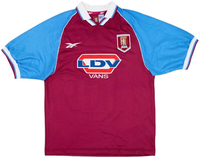 1998-99 Aston Villa Home Shirt Merson #10 - 8/10 - (S)