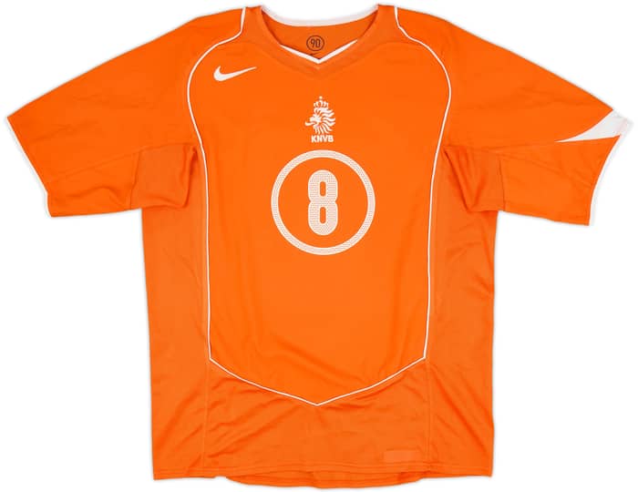 2004-06 Netherlands Home Shirt Davids #8 - 8/10 - (L)