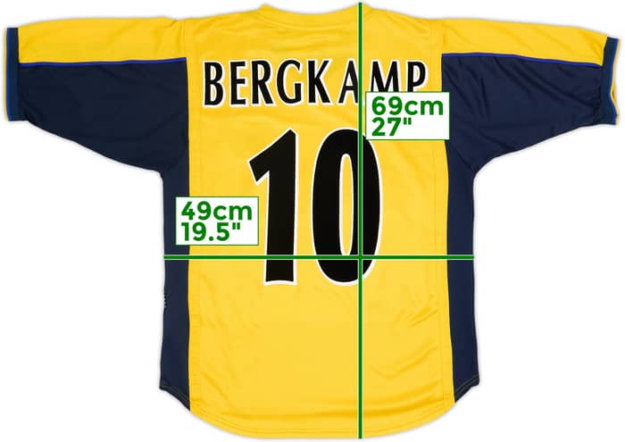 1999-01 Arsenal Away Shirt Bergkamp #10 - 7/10 - (S)