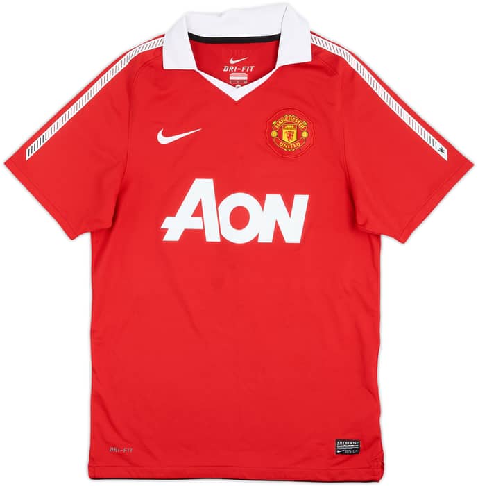 2010-11 Manchester United Home Shirt Chicharito #14 - 9/10 - (S)