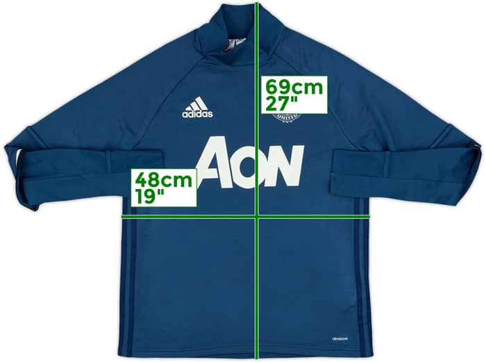 2016-17 Manchester United adidas Drill Top - 8/10 - (L.Boys)