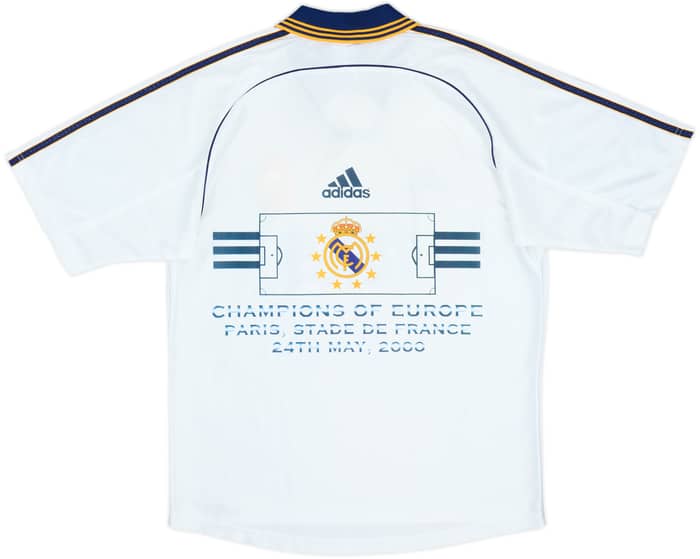 1998-00 Real Madrid 'Champions of Europe' Home Shirt - 7/10 - (S)