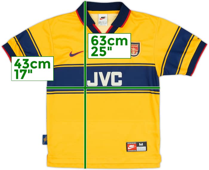 1997-99 Arsenal Away Shirt - 9/10 - (M.Boys)