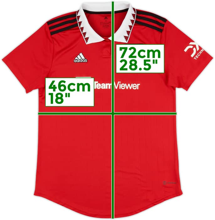 2022-23 Manchester United Home Shirt - 10/10 - (Women's M)