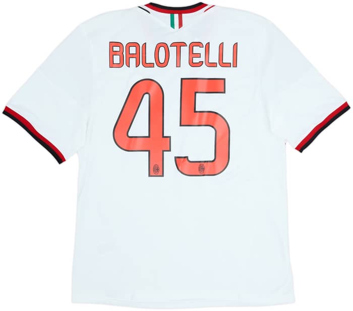 2013-14 AC Milan Away Shirt Balotelli #45 (L)