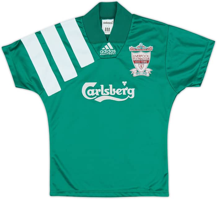 1992-93 Liverpool Centenary Away Shirt - 8/10 - (S.Boys)