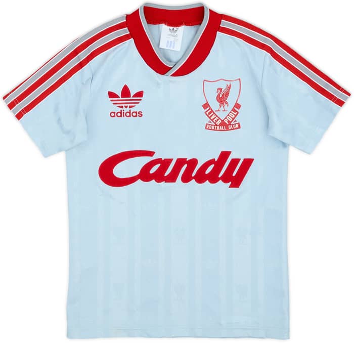 1988-89 Liverpool Away Shirt - 9/10 - (7-8 Years)