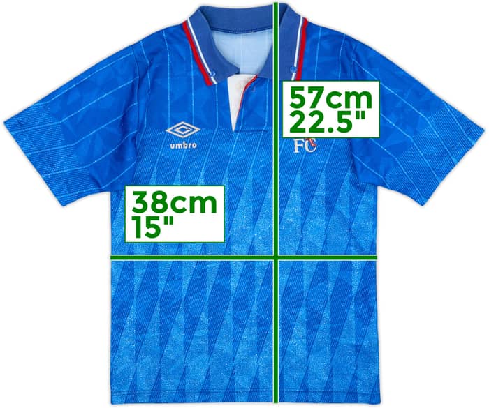 1989-91 Chelsea Home Shirt - 7/10 - (S.Boys)
