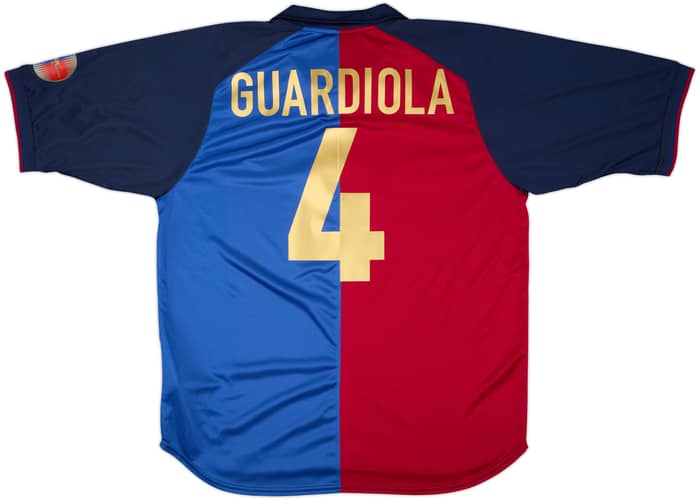 2004-05 Barcelona Nike Retro 1999-00 Shirt Guardiola #4 - 8/10 - (L)
