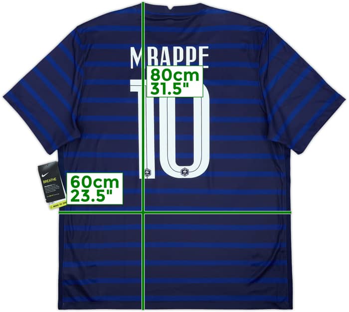 2020-21 France Home Shirt Mbappe #10 (XL)