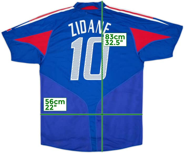 2004-06 France Home Shirt Zidane #10 (L)