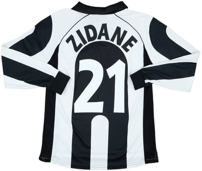 1997-98 Juventus Centenary Home L/S Shirt Zidane #21 - 9/10 - (S)