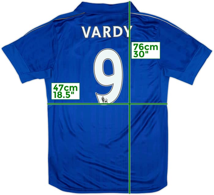 2016-17 Leicester Home Shirt Vardy #9 - 10/10 - (M)