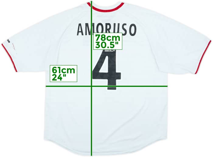 Camiseta de visitante del Rangers 2000-01 Amoruso #4 - 5/10 - (XXL)