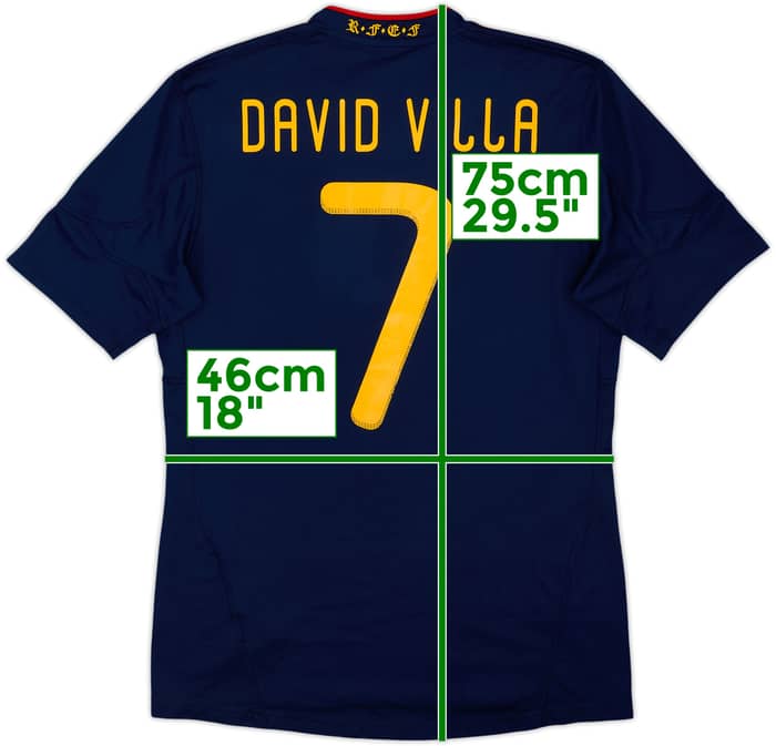 2010-11 Spain Away Shirt David Villa #7 - 6/10 - (S)