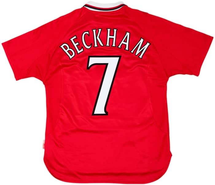 1999-00 Manchester United 'CL Winners' Shirt Beckham #7 - 7/10 - (M)