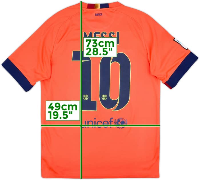 2014-15 Barcelona Away Shirt Messi #10 - 8/10 - (M)