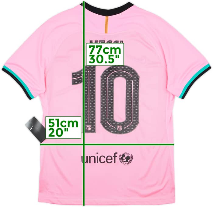 2020-21 Barcelona Authentic Third Shirt Messi #10 (XL)