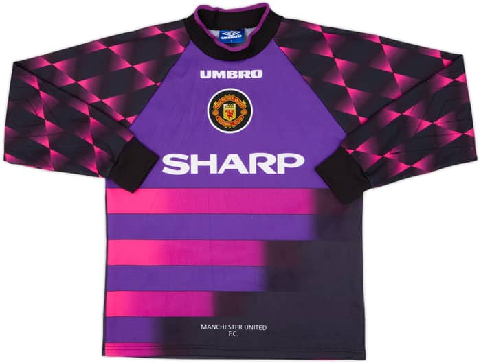1996-97 Manchester United GK Shirt Schmeichel #1 - 8/10 - (15-16 Years)