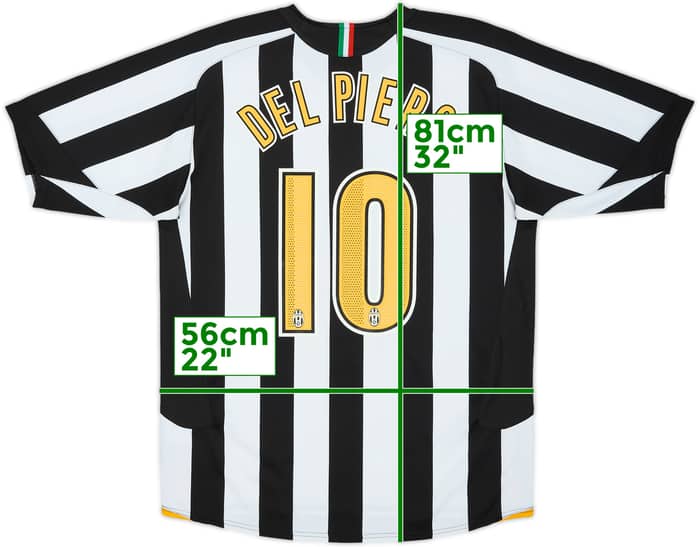 Camiseta de local del Juventus 2005-06 Del Piero #10 - 7/10 - (XL)