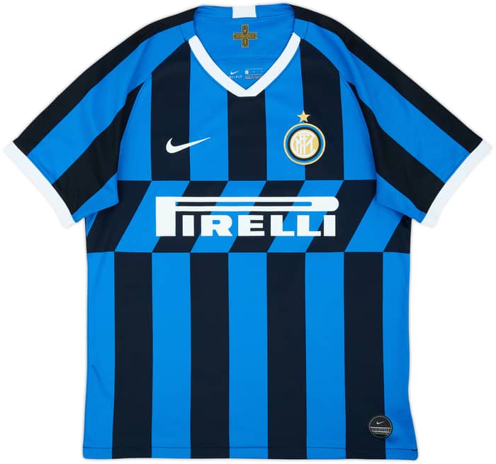 2019-20 Inter Milan Home Shirt Lukaku #9 - 9/10 - (L)