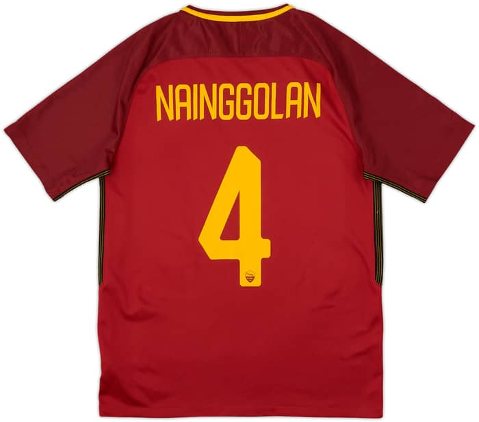 2017-18 Roma Home Shirt Nainggolan #4 - 10/10 - (M)