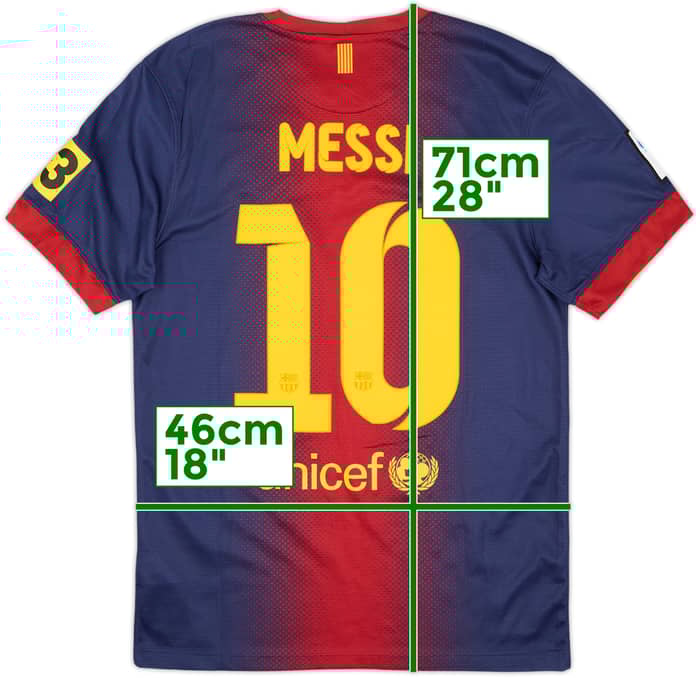 2012-13 Barcelona Camiseta Local Messi #10 - 8/10 - (S)