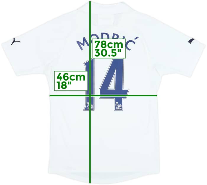 2011-12 Tottenham Home Shirt Modric #14 - 8/10 - (S)