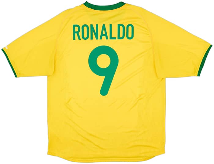 2000-02 Brazil Home Shirt Ronaldo #9 - 5/10 - (XL)