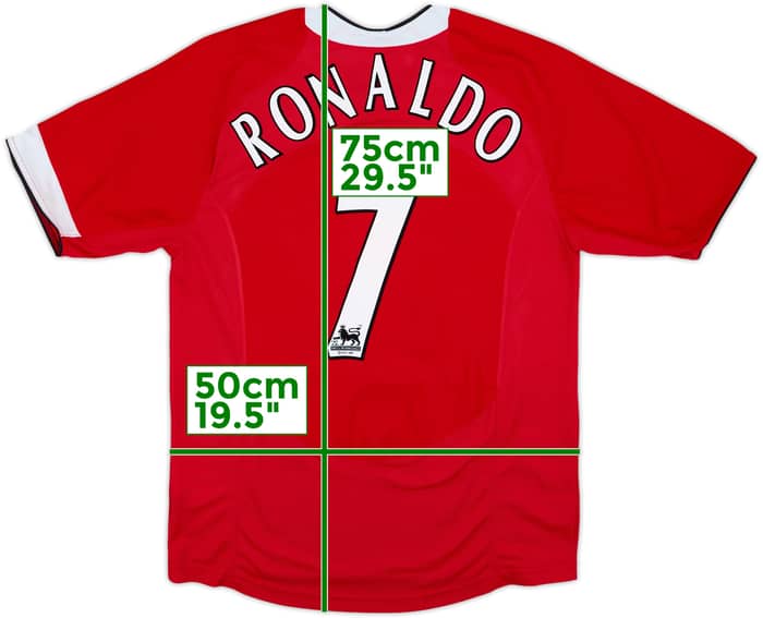 2004-06 Manchester United Camiseta Local Ronaldo #7 - 7/10 - (S)