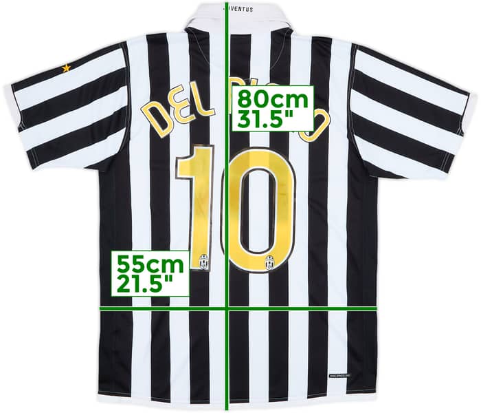 2006-07 Juventus Home Shirt Del Piero #10 - 5/10 - (L)
