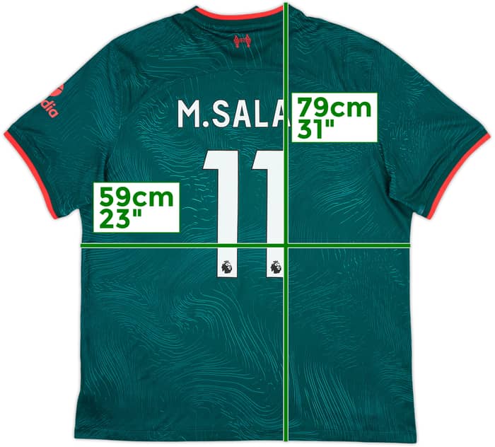 2022-23 Liverpool Third Shirt M.Salah #11 - 8/10 - (XL)
