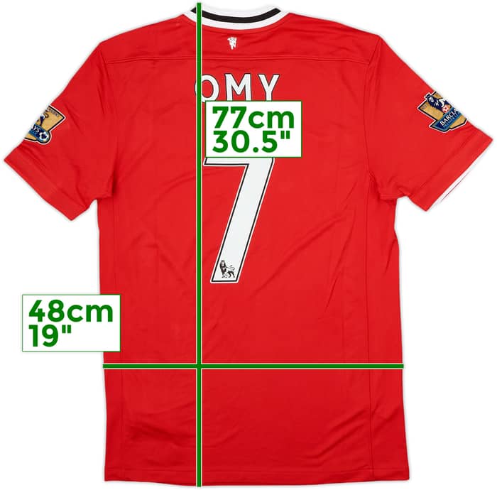 2011-12 Manchester United Home Shirt Omy #7 - 10/10 - (M)