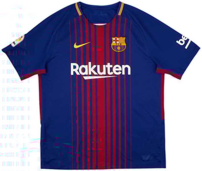 2017-18 Barcelona Home Shirt Messi #10 - 5/10 - (L)