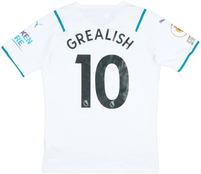 2021-22 Manchester City Match Issue Away Shirt Grealish #10
