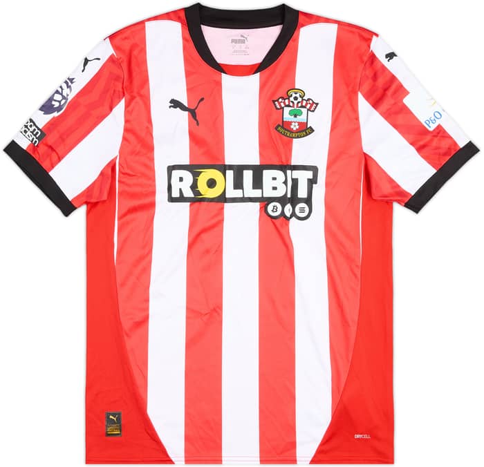 2024-25 Southampton Match Issue Home Shirt Dibling #33