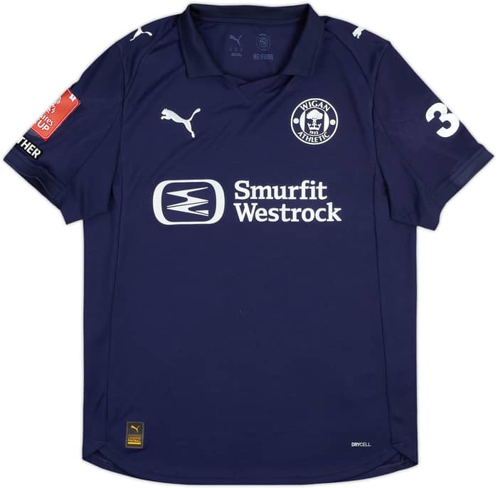 2025-26 Wigan Match Issue FA Cup Away Shirt Weir #6