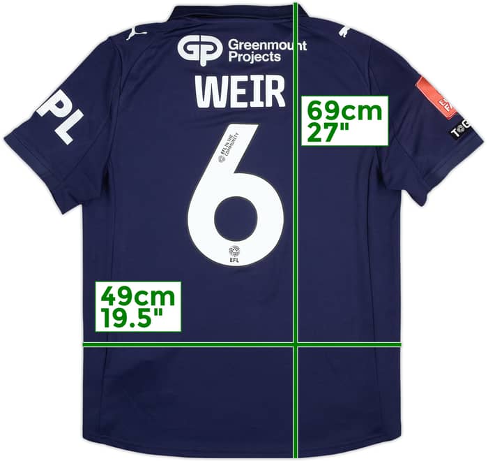 2025-26 Wigan Match Issue FA Cup Away Shirt Weir #6