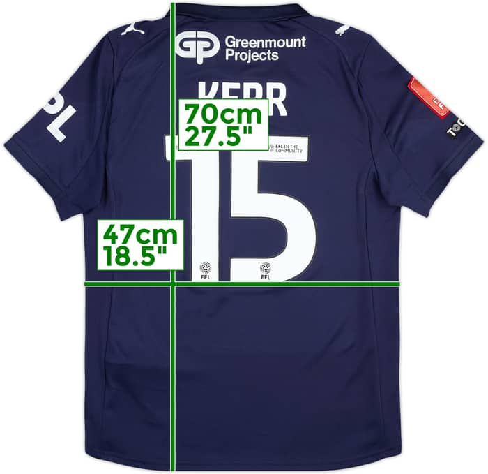 2025-26 Wigan Match Issue FA Cup Away Shirt Kerr #15